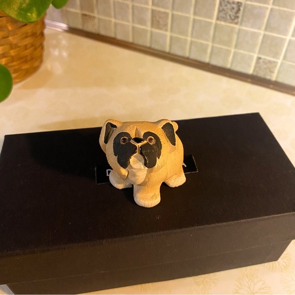Vintage Artesania Rinconada Uruguay puppy dog figurine Boxer Bulldog Pug - Picture 2 of 7